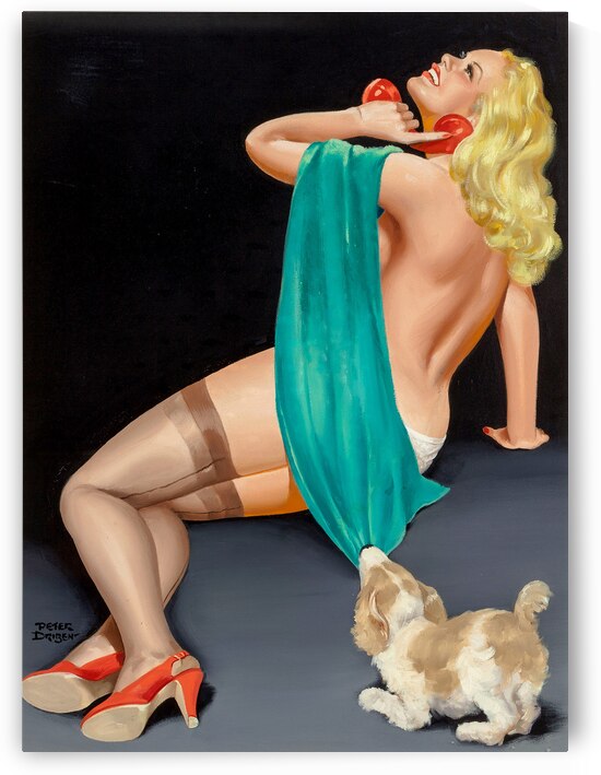 Pin Up with Puppy by vintagesupreme