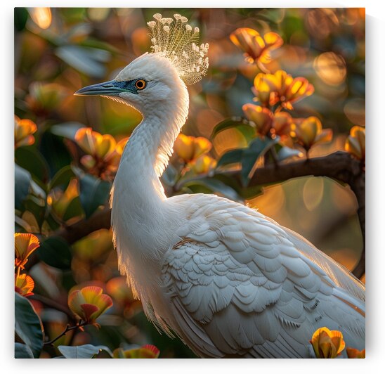 Pure White Majesty Peacock by rizu_designs