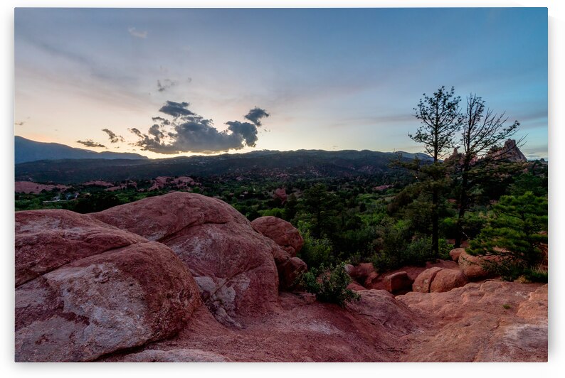 Rocky Colorado Trail Sunset by Jennifer White