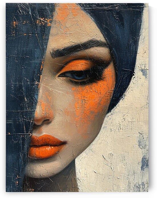 Shades of Mystique Abstract Portrait of a Lady.pn by Digiart