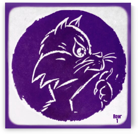 vintage wildcat art row 1 college history by Row One Brand