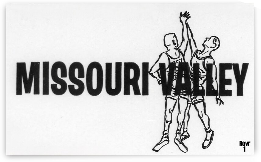1960s missouri valley basketball art by Row One Brand