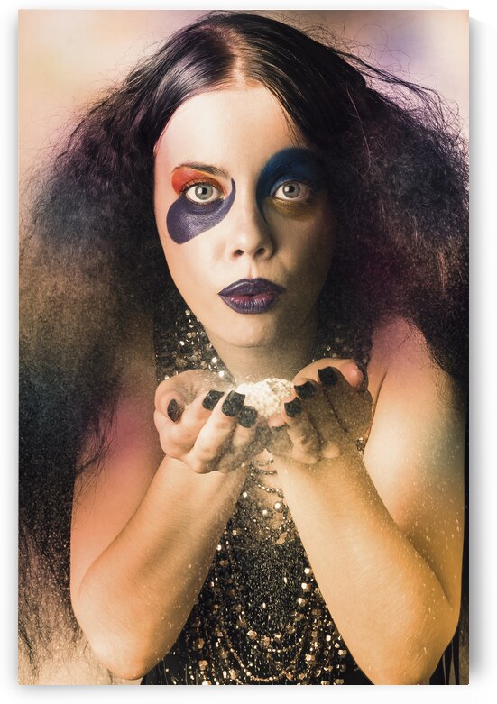 Jester magician performing magic trick by Jorgo