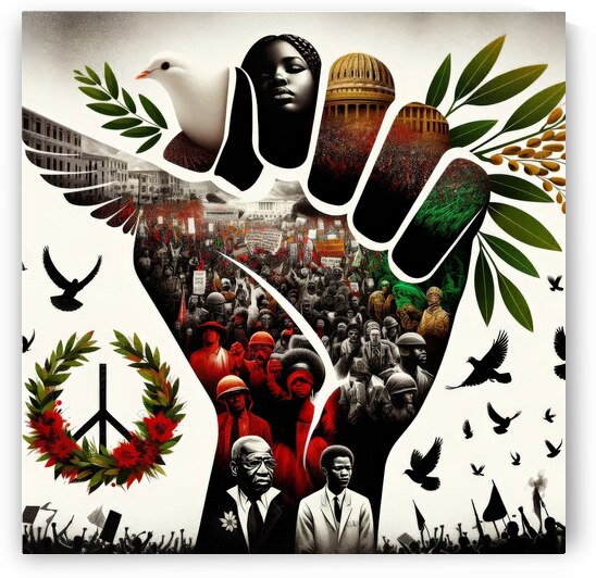 Rising Voices: A Tapestry of Black Activism by ArtisticAlkhemy AI