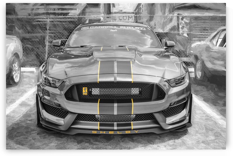 2016 Gray Ford Shelby Mustang GT350 X 8 by Rich Franco