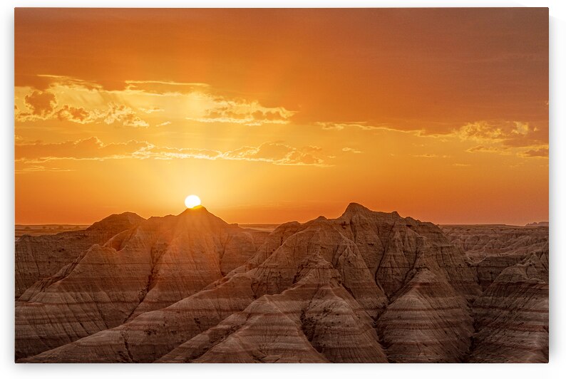 Badlands Sunbeams by Geoffrey Prior