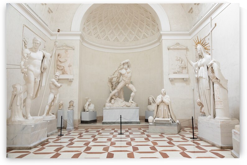 Possagno Italy - Antonio Canova Museum. Gallery interior with a by Paolo Modena