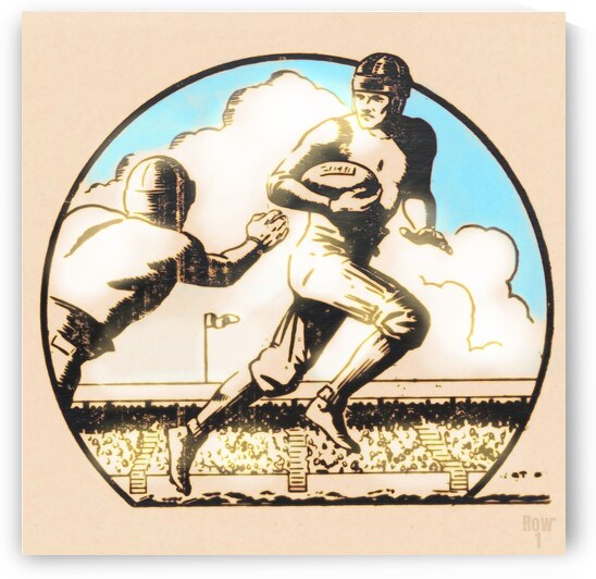 vintage football action remix by Row One Brand