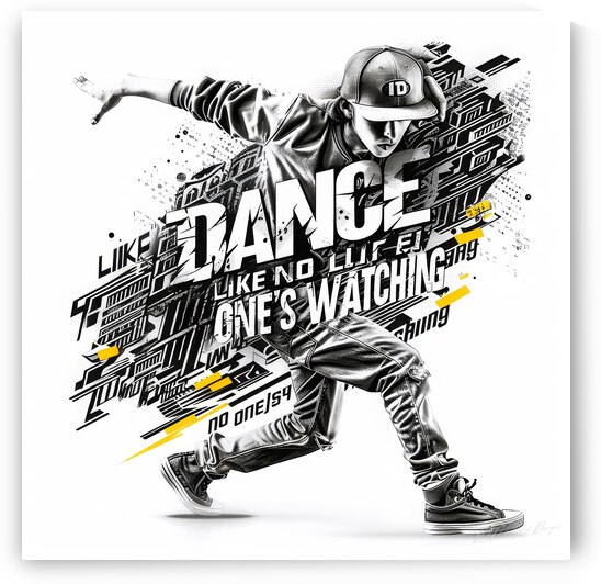 Down And Boogie - Dancing Kid by SykArt Designs