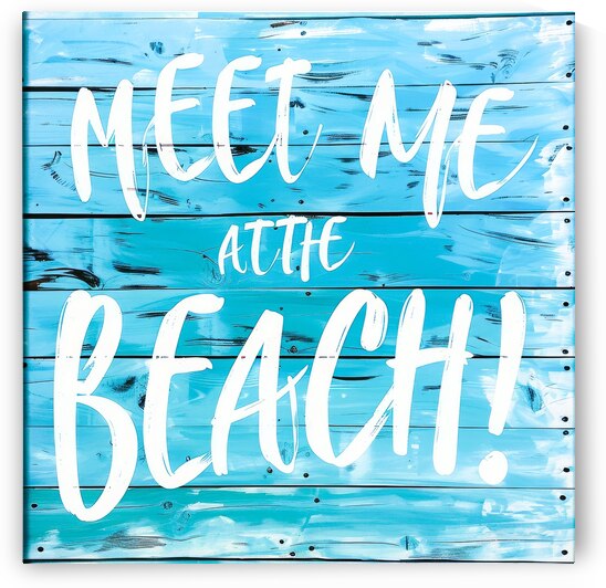 Beach Quote Boardwalk by SykArt Designs