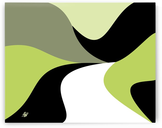 Mountain Road Abstract by Liz Cereby