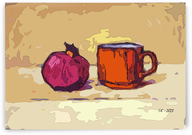 Pomegranate and Red Cup[d] by Ivan Kolisnyk