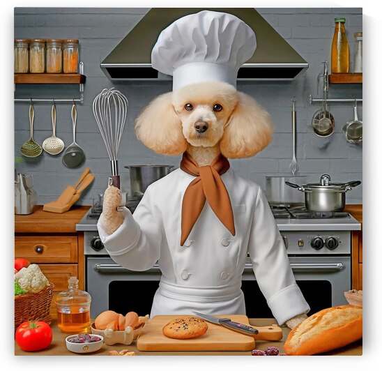French Poodle Chef by Darin E Hartley Photography