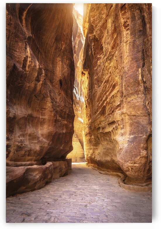 canyon road to the treasure of petra by Gualtiero Boffi
