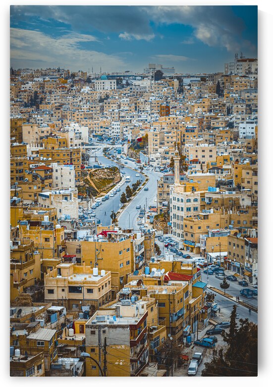 view of Amman Jordan by Gualtiero Boffi