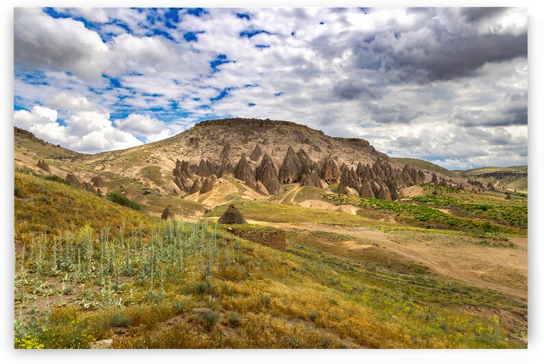 buildings carved into the rock in yaprakhisar by Gualtiero Boffi