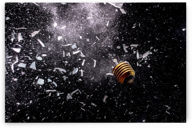 incandescent bulb totally destroyed  by Gualtiero Boffi