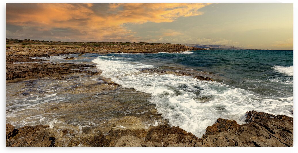 view of the sea of ​​vendicari  by Gualtiero Boffi