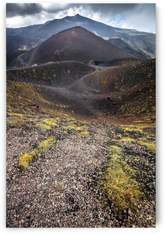 route on Mount Etna volcano by Gualtiero Boffi