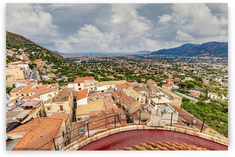 View of the city of Monreale from the roof of the Duomo. by Gualtiero Boffi