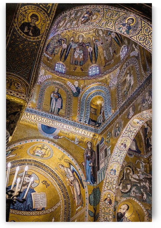 interior of the palatine chapel in Palermo.  by Gualtiero Boffi