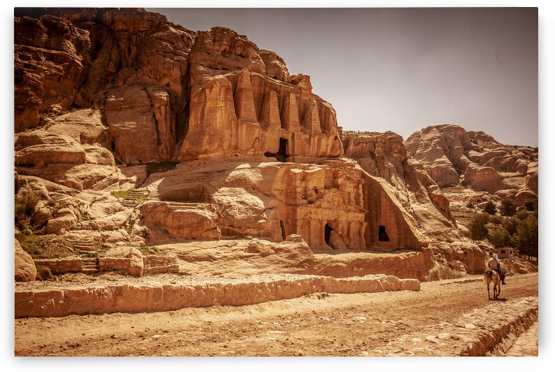temple in petra by Gualtiero Boffi