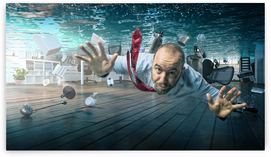 trouble in office by Gualtiero Boffi