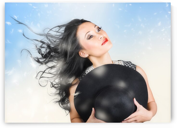 Hair makeup and fashion portrait. Calm of freedom by Jorgo