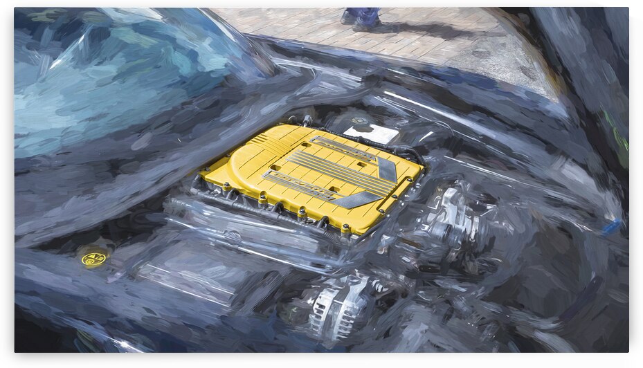 2019 Black Chevrolet Corvette Z06 LT4 Motor X121 by Rich Franco