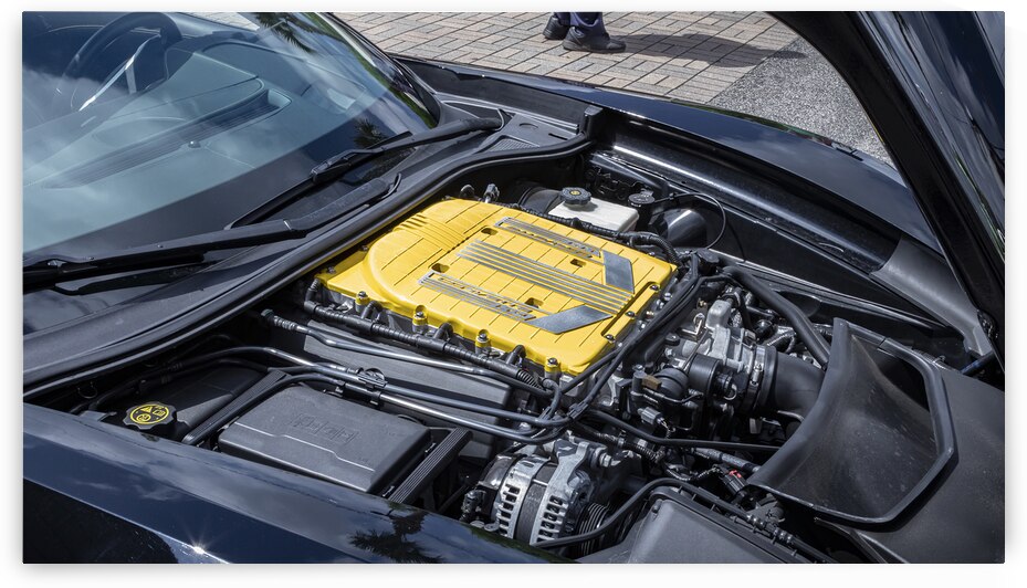 2019 Black Chevrolet Corvette Z06 LT4 Motor X122 by Rich Franco