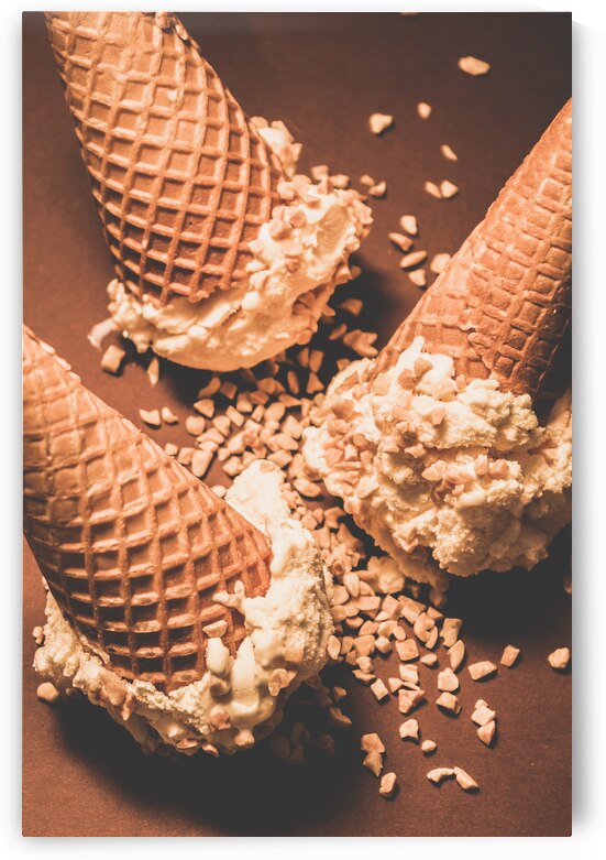 Vintage Ice cream shop art by Jorgo