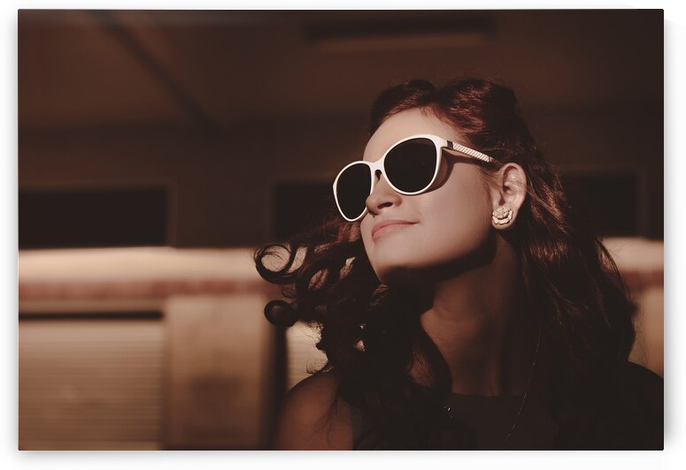 Attractive young pin up woman with old hairstyle by Jorgo