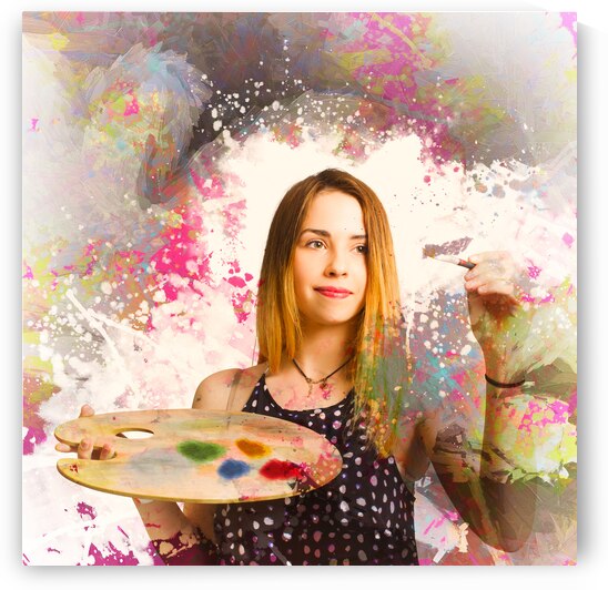 Adult art class painter by Jorgo