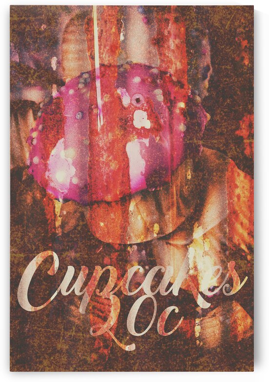 Vintage cupcake tin sign by Jorgo
