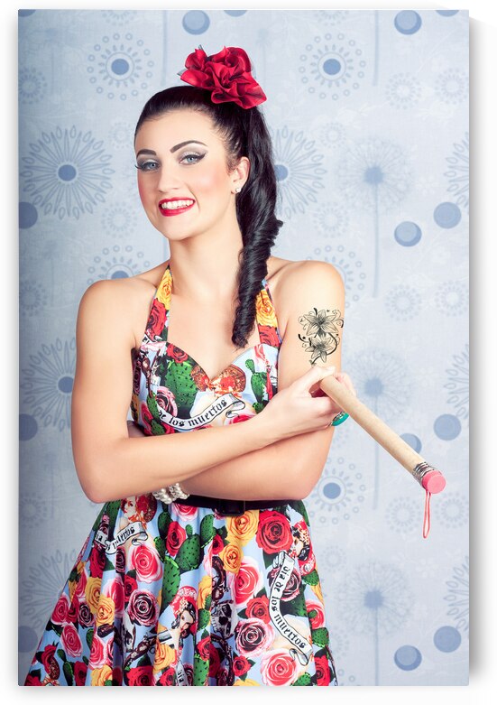 Beautiful day of the dead girl drawing tattoo by Jorgo