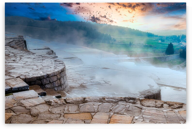 Travertine in Pamukkale by Ehtiram Mammadov