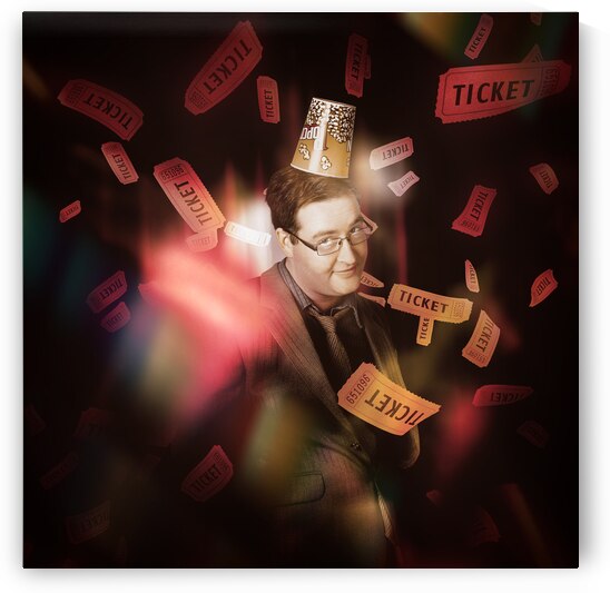 Comedy entertainment man on theater stage by Jorgo