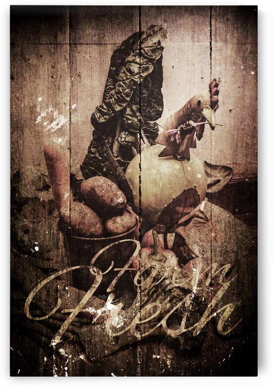 Rustic kitchen tin sign by Jorgo