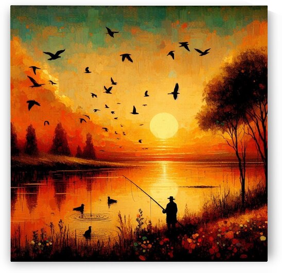 A wonderful sunset landscape by Jeudif