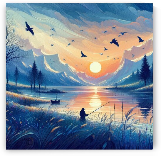 A wonderful sunset landscape by Jeudif