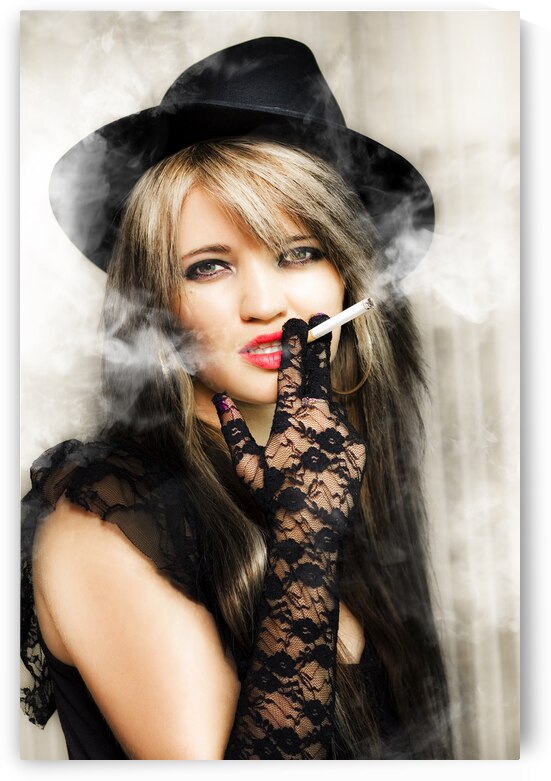 Classic vintage portrait of female film actor by Jorgo