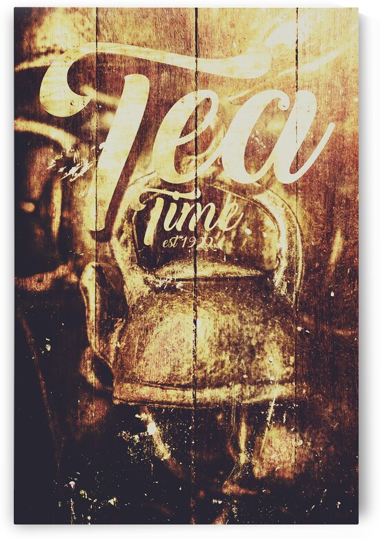 Tea time tin sign by Jorgo
