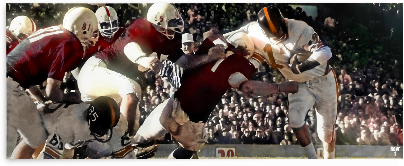 1965 Oklahoma vs. OSU Football Art by Row One Brand