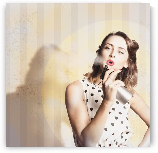 Beauty parlour pinup by Jorgo