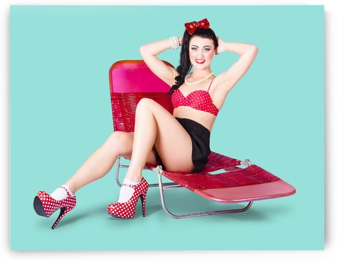 Glamour pin-up girl. Retro summer fashion by Jorgo