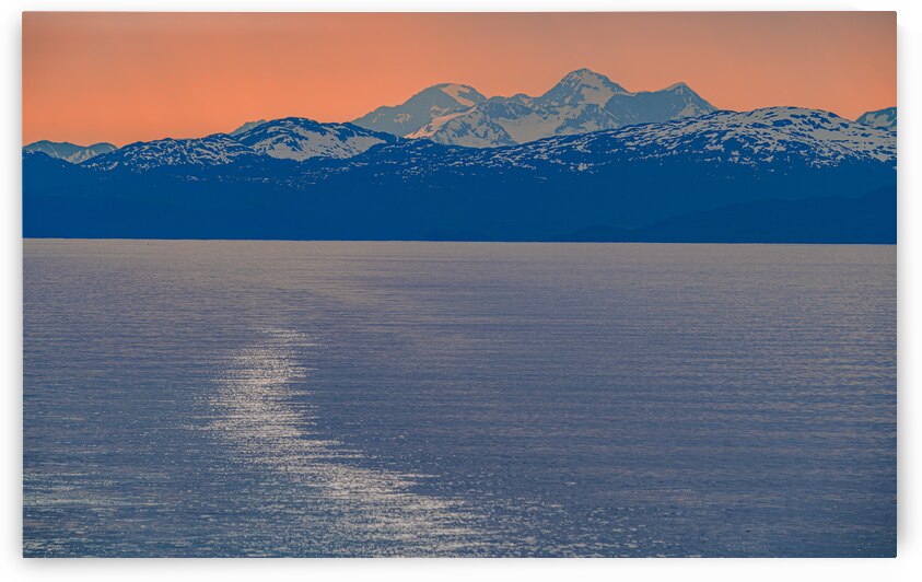 Irridescant Sun over Prince William Sound by Geoffrey Prior