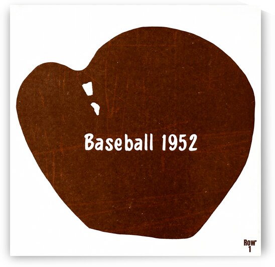 1952 Baseball Glove Art by Row One Brand