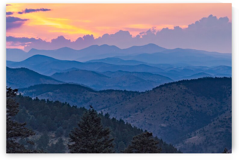 Rocky Mountain Sunset by Geoffrey Prior