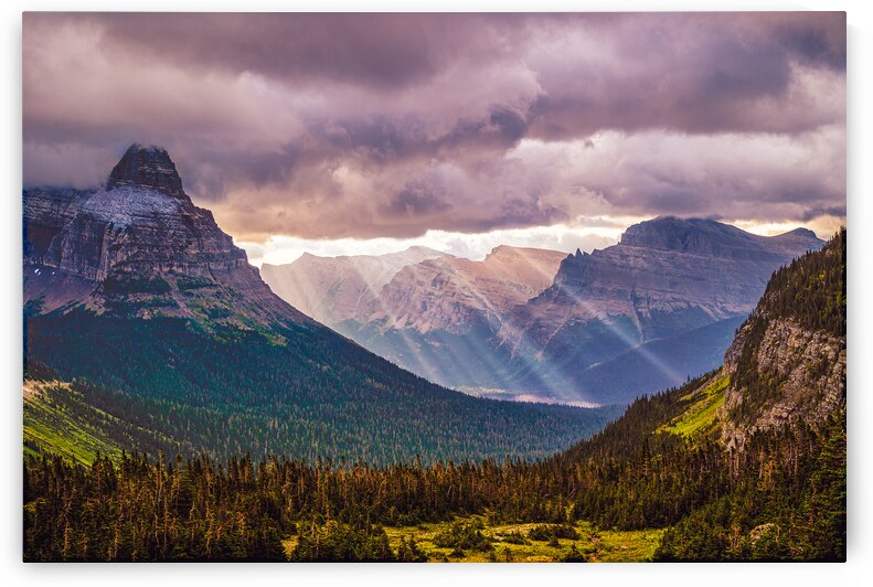 Glacier Sunbeams by Geoffrey Prior