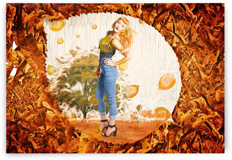 Autumn postcard pinup by Jorgo